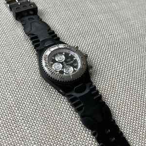 Men’s Texhnomarine black stainless steel sport watch